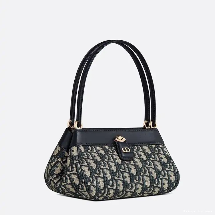 Cheap Key Canvas Blue Motif Bag Oblique Dior Small 0423 Luxury